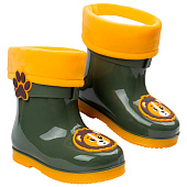 Сапоги резиновые детские TikkaGo 8U03_2433-1_khaki-yellow 1